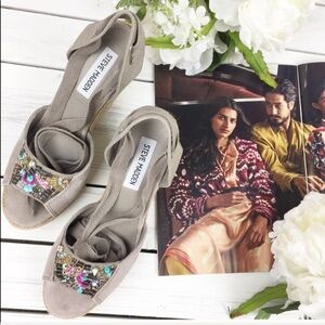 Steve Madden Chryslis Jewel Espadrille Sandals 8